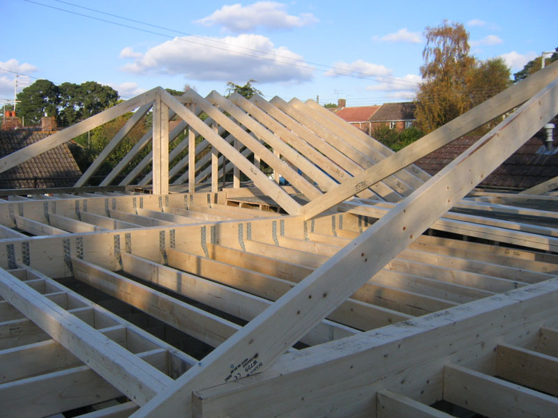 House extensions Bournemouth. House extension under construction by TP Carpentry