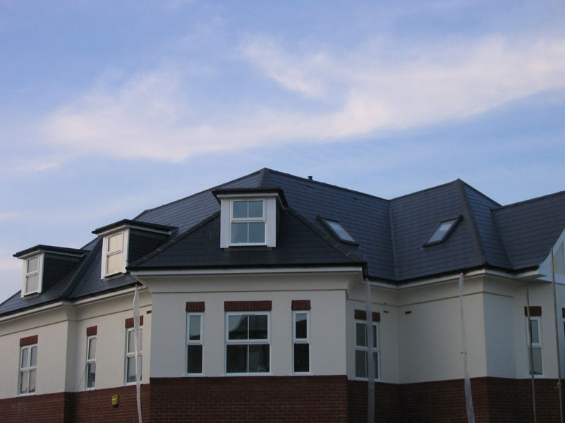 Completed exterior of new build flats project by new build specialists, TP Carpentry, Bournemouth